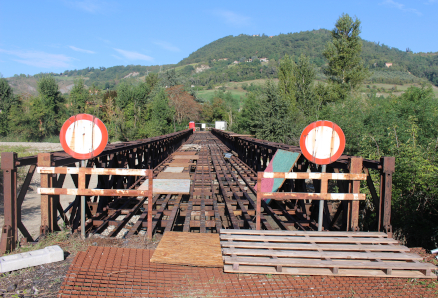 Ponte Bailey: prima dei lavori 