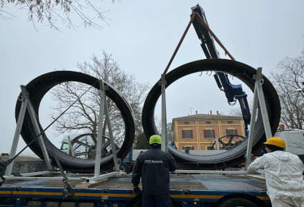 Smontaggio pompe impianto idrovoro Saiarino