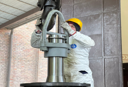 Smontaggio pompe impianto idrovoro Saiarino