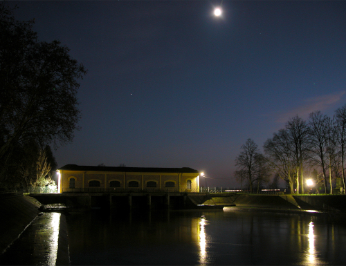 Notte di San Lorenzo all'impianto idrovoro Saiarino