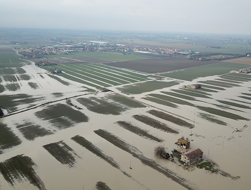 L'attività della Renana per il contenimento degli effetti alluvionali della rottura arginale di Reno