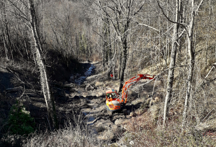 Procede la sistemazione idraulica dei rii minori in Appennino a Pian del Voglio