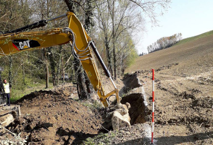 Cantiere lampo per il ripristino idraulico del Ghironda