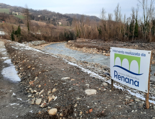 Monzuno: ricostruzione sponda e strada lungo il Savena